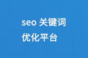 SEO關鍵詞優化平臺